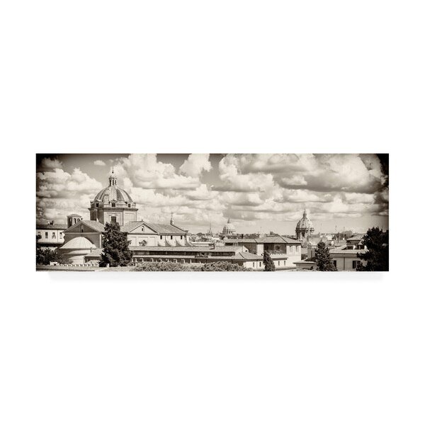 Philippe Hugonnard 'Dolce Vita Rome 2 View of Rome V' Canvas Art, 8x24, Trademark Fine Art, Mfr#: PH01326-C824GG